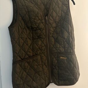 Barbour Olive Quilted Vest